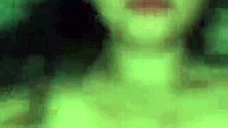 slutty african girl exposes small tits outdoors