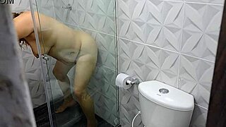 Mother-In-Law Masturbates With Monster Cock In Bathroom
