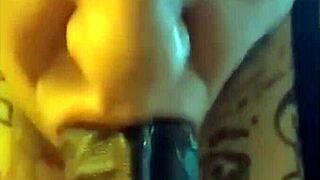 Blowjob with fat big black cock