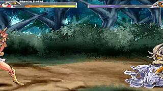 Redhead warrior becomes cum slut