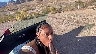 Porsha Carrera takes monster cock in outdoor anal assfucking