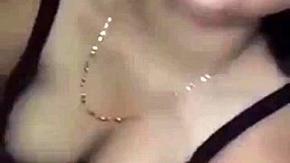 slutty african girl exposes small tits outdoors