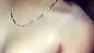 slutty african girl exposes small tits outdoors