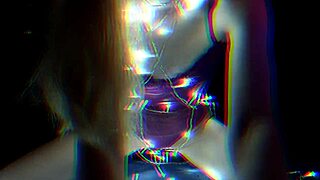 beautiful girl sends new year's webcam greeting with anal plug and masturbation