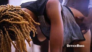 beautiful ebony girl getting fucked hard 😍