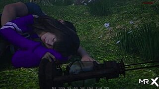 in dusklightmanor, characters are alone under the stars in episode 1, sharing a 69 moment.