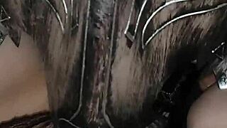 That bad wolf couldn’t resist licking Red’s sweet pussy in cosplay.