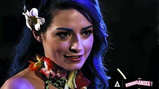 hot fire dancer jewelz blu performs at tiki bar