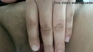 The horny girl starts with handjob on her tits before moving to masturbation and full sex.