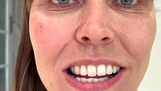 Brunette wife performs vore femdom humiliation fetish