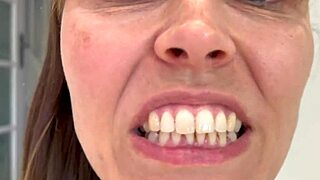 Brunette wife performs vore femdom humiliation fetish