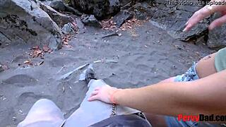 Horny Hiking Leads to Outdoor Blowjob