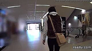 Adorable Czech nympho seduced in mall