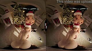 In this virtual taboo christmas story, she gives a pov blowjob and handjob leading to orgasm.