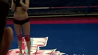 Roundass Wrestling Lezzie Gets Groped!