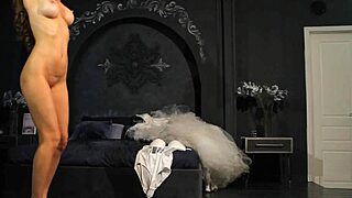 Is This Redhead Bride Dancing Naked Outdoors?