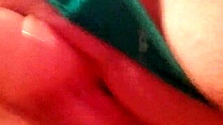 cute latina milf masturbates with dildo to orgasm and cumshot