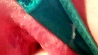 cute latina milf masturbates with dildo to orgasm and cumshot