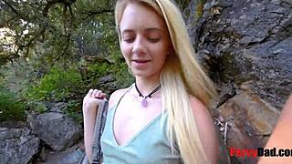 Horny Hiking Leads to Outdoor Blowjob
