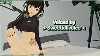 In her first film, the petite latina rides and gets creampied in this anime-style hentai scene.