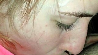 Blonde Bride Gives Wet Blowjob To Husband's Uncut Cock