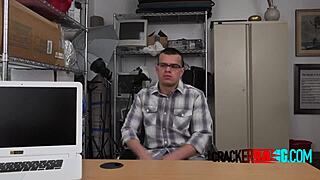 Nerdy Queer Sucks Big Black Dick In Interracial Gay Casting Porn Scene