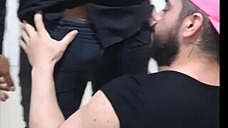 security guy leaves the club for a relaxing fuck at the hooker's place