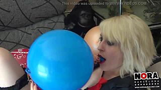 sexy balloon tit play with blonde and brunette amateurs
