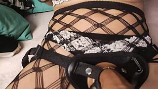 i dominate this depraved whore with her big tits and ass in a femdom cuckold scene