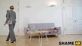 Shame4k Dude Caught Mature Lady Using Toys, Offered Hard Cock