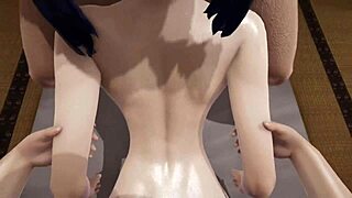 Hey guys, watch this Ladybug threesome with double blowjob action!