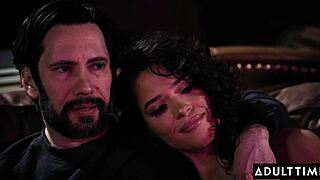 Tommy licks Victoria's ass