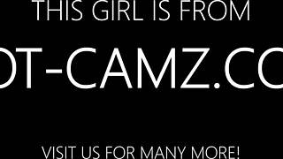 Hot blonde babe strips on webcam, rips clothes, masturbates to pussy orgasm for amateur voyeurs