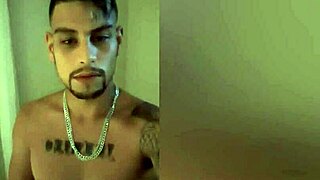 Solo masturbation in a hotel room, gay