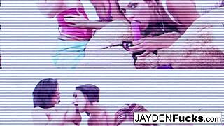 Jayden Jaymes Plays With Her Big Boobs And Pussy