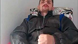 Saymon banging hot brunette in striptease