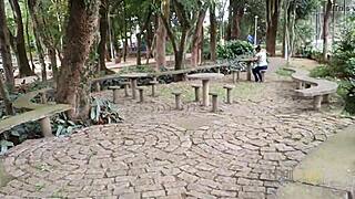 tourist in sergipe brazil enjoys licking beautiful brown pussy