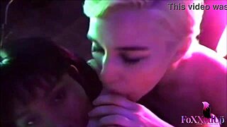 pov bj with jenna foxx and sky blue sucking rock hard dick