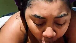 i'm sucking this big cock deepthroat style, licking balls and swallowing cum all the way