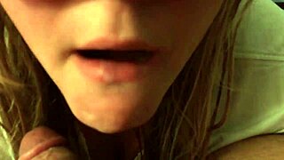 College girlfriend devours cum intensely.