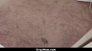 My stepmom surprises me with a morning blowjob every day. It's our little secret.