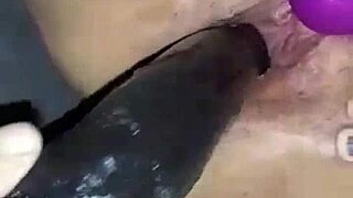 sister enjoys a relaxing massage with toys