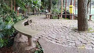 tourist in sergipe brazil enjoys licking beautiful brown pussy