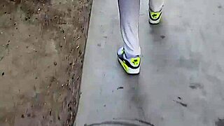 I can't resist this big booty black granny on the street again