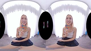 Vrallure chloe pops your cherry with cowgirl ride