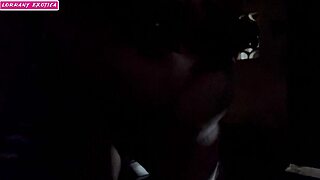 After the New Year's party, I hooked up with a guy in the dark alley, and he fucked me hard on the street without a condom, creampie style! 😈