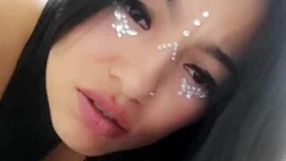 this brunette loves getting her pussy eaten and swallowing big cock deep