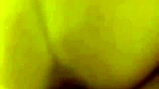 French MILF with big natural tits is amateur and gets creampied