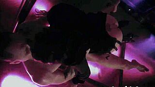 soraya squirts wildly as nacho slurps her juices from the stage floor.