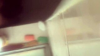 Bathroom whore in the bath, slutty and ready for action.